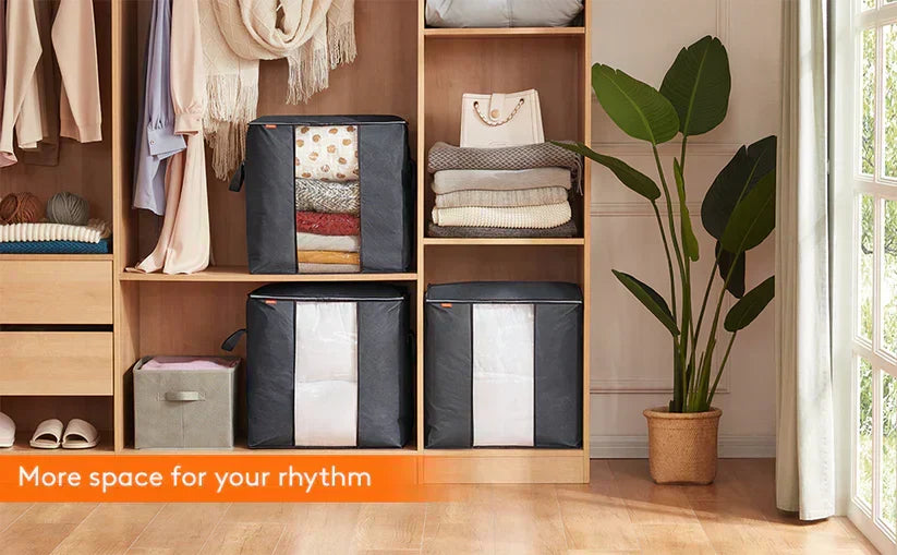 (Pack of 4) Storage Organizer Bags - 100GSM