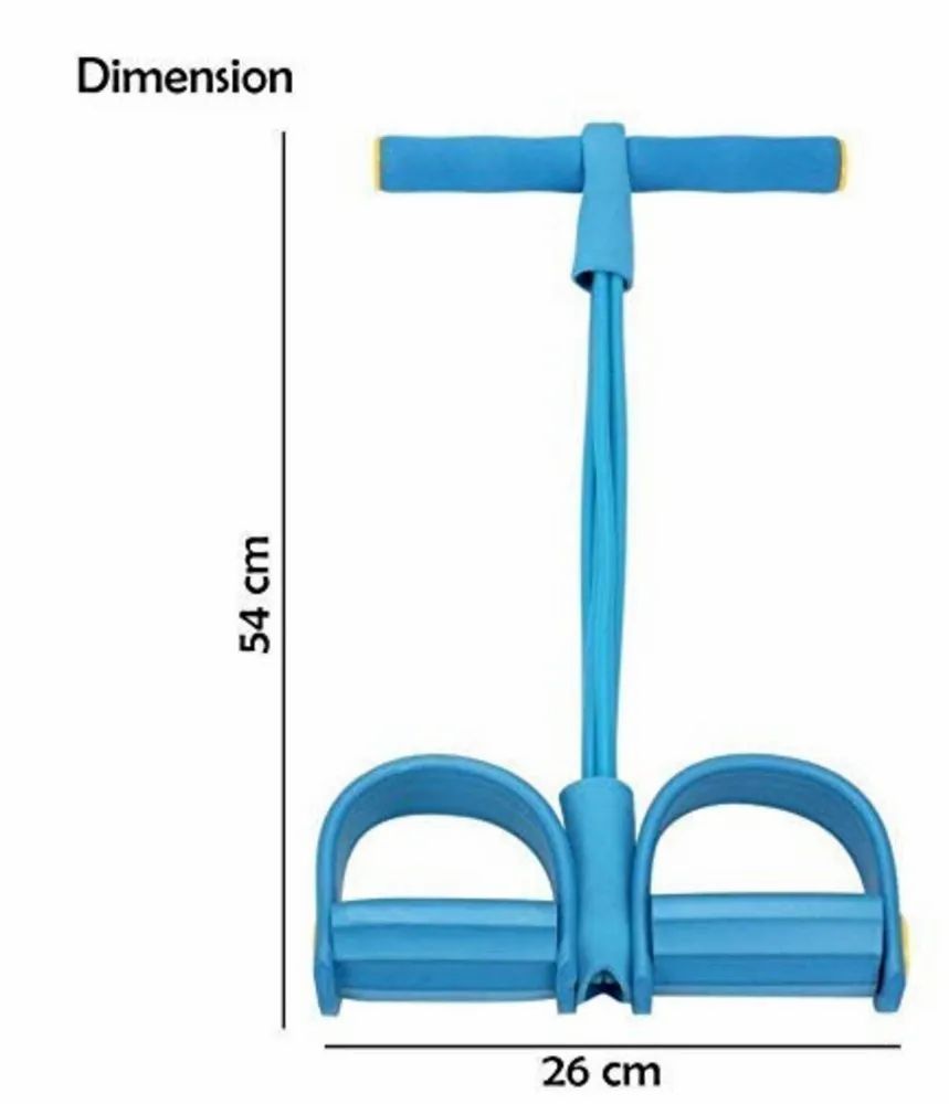 Pull Rope Resistance Band: 4-Tube Abs & Full Body Exerciser