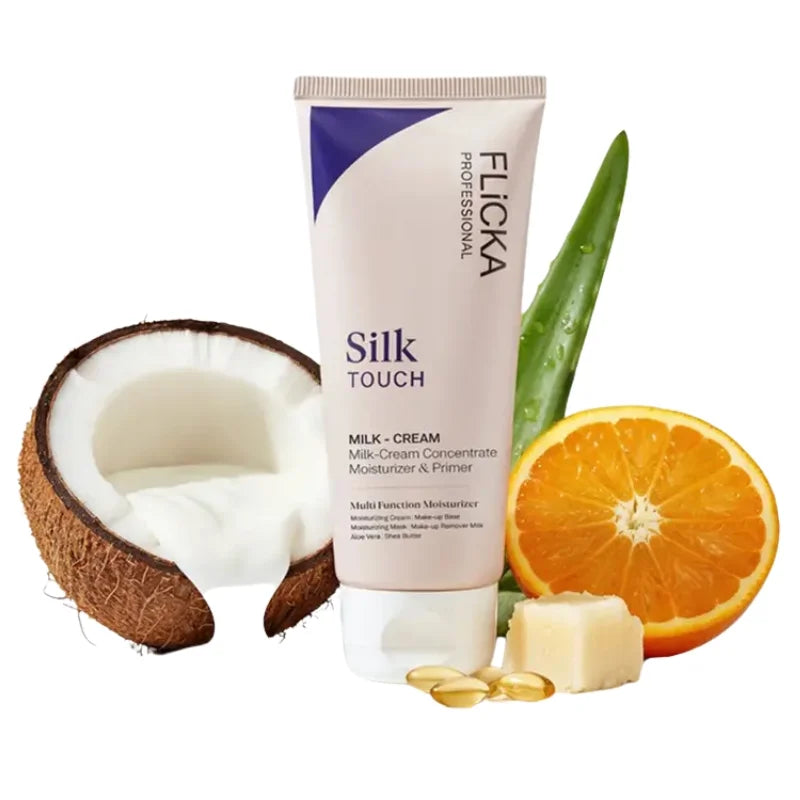 FLICKA Silk Touch & Blend & Shine Face Perfection Duo | Hydrating Primer+SPF Foundation