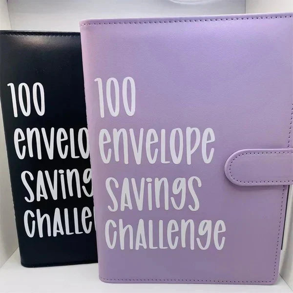100 envelope savings notebook