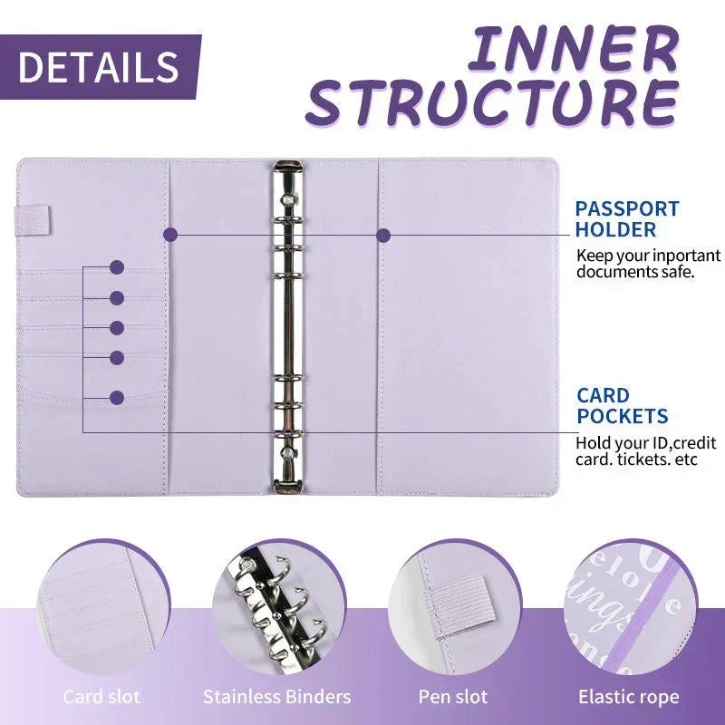 100 envelope savings notebook