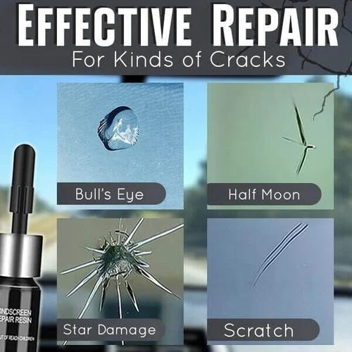 Windshield Automotive Glass Crack Nano Repair Fluid Kit
